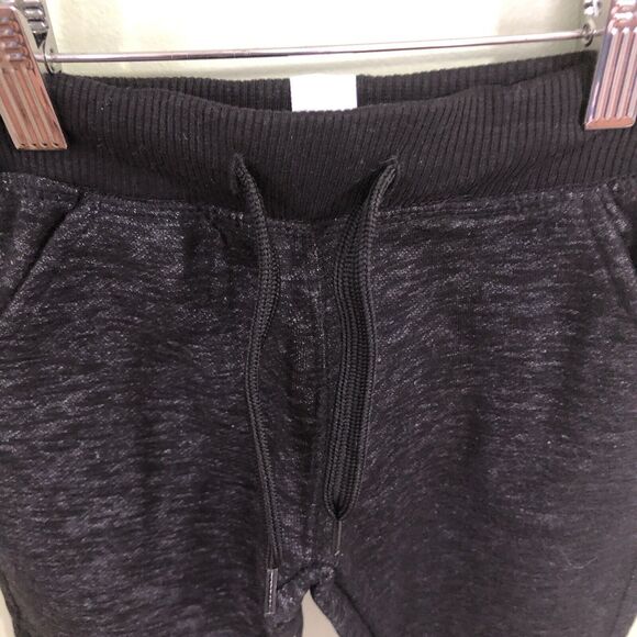 Puma Original Sportswear Boys Jogger Sweatpants Black Size 4 Gold Lettering - Picture 2 of 7